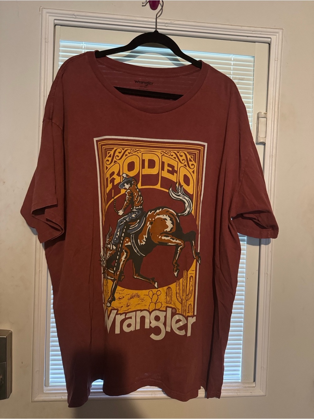 Wrangler Womens Rodeo Graphic Tee - Rust - Picture 2 of 4